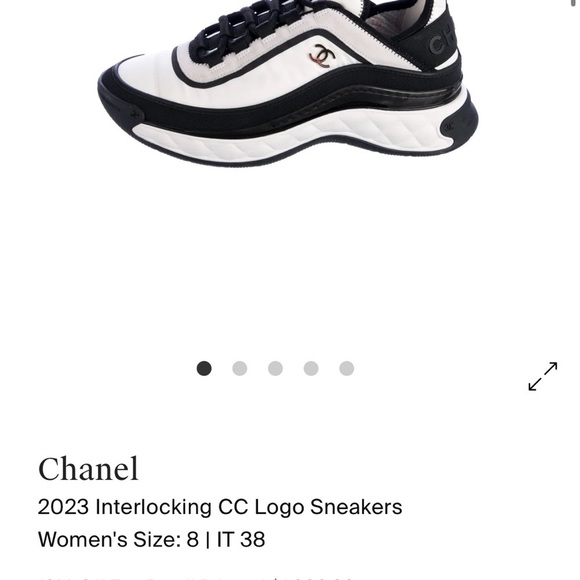 CHANEL Monochrome Athletic Shoes - Picture 5 of 6